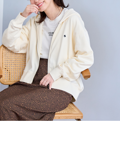 【POLO BCS（ポロ・ビーシーエス）別注】 裏毛ジップパーカー