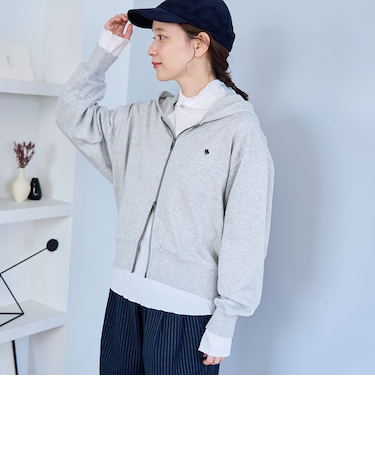 【POLO BCS（ポロ・ビーシーエス）別注】 裏毛ジップパーカー