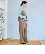 【セットアイテム】ウールライクキャミソールセットアップ