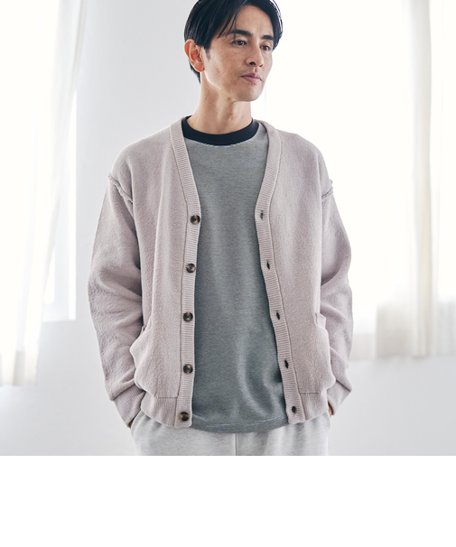 ソフトタッチモールニットカーディガン
