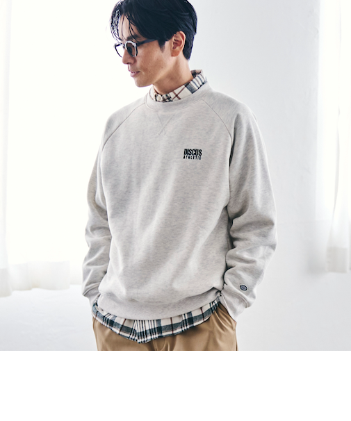 DISCUS（ディスカス）別注裏ボアスウェットプルオーバー