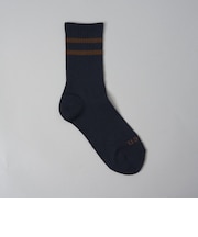 【再入荷/新色登場】coen（コーエン）ロゴラインリブソックス
