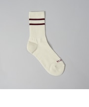 【再入荷/新色登場】coen（コーエン）ロゴラインリブソックス