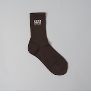 【再入荷/新色登場】coen（コーエン）ロゴ刺繍リブソックス