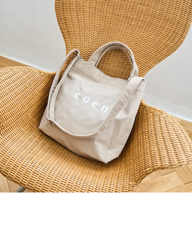 【一部WEB限定カラー・新素材】2way coen（コーエン）ロゴ アソートトートバッグ