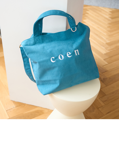 【一部WEB限定カラー・新素材】2way coen（コーエン）ロゴ アソートトートバッグ