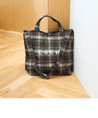 【一部WEB限定カラー・新素材】2way coen（コーエン）ロゴ アソートトートバッグ