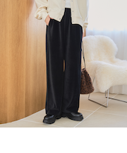 フェレットライクカットコールイージーワイドパンツ
