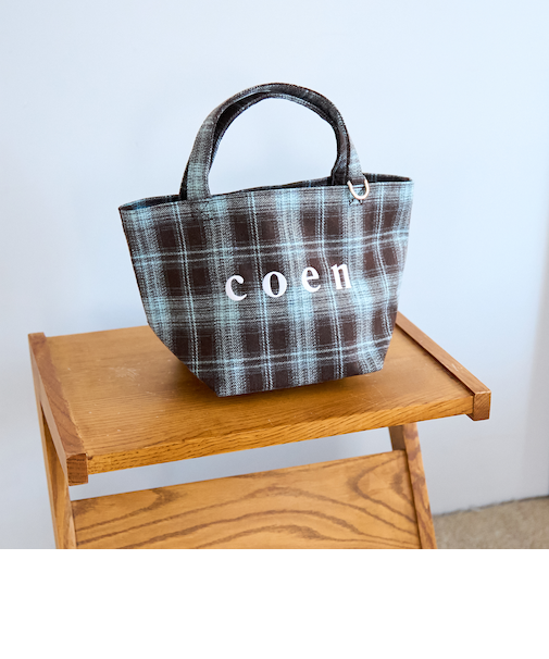 【一部WEB限定カラー・新素材】coen（コーエン）ロゴ アソートトートバッグ(Sサイズ)