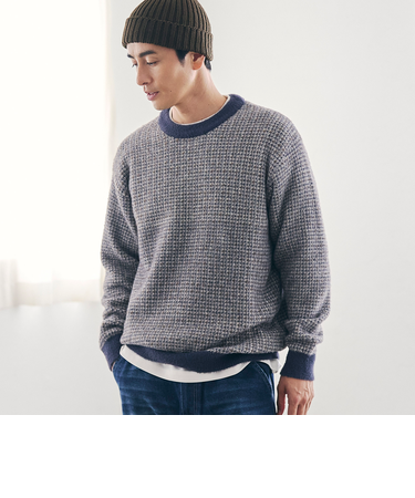 ショートフェザーニットプルオーバー