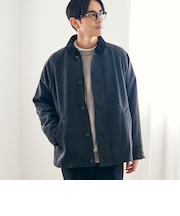 ウールブレンドツイルジャケット