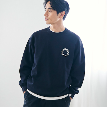 クリーンプラスロゴクルースウェット【防汚（食品汚れ）、UVカット】