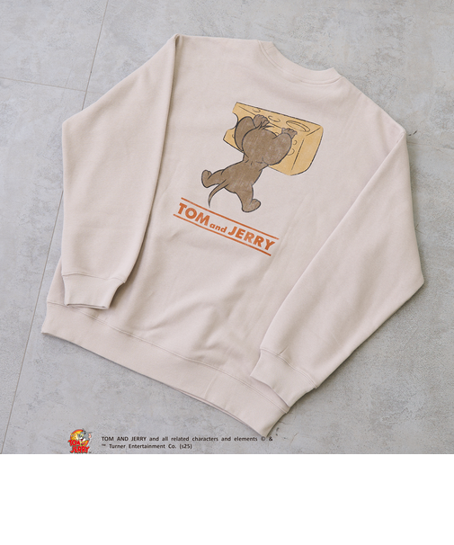 TOM and JERRY (トムとジェリー)ヴィンテージライククルーネックスウェット