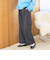 【定番】イージービューティー裏起毛ワイドパンツ（WEB限定サイズあり）