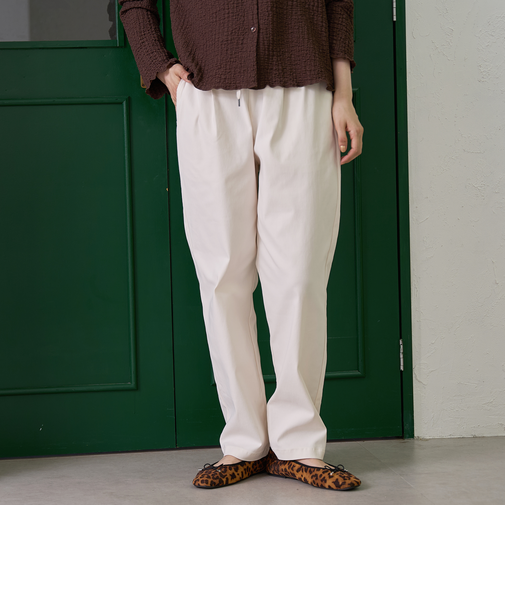 【定番】イージービューティー裏起毛テーパードパンツ(WEB限定サイズあり)