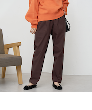 【定番】イージービューティー裏起毛テーパードパンツ(WEB限定サイズあり)