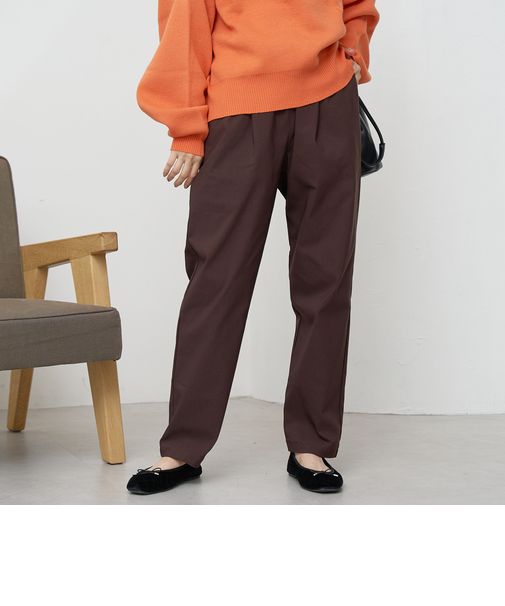 【定番】イージービューティー裏起毛テーパードパンツ(WEB限定サイズあり)