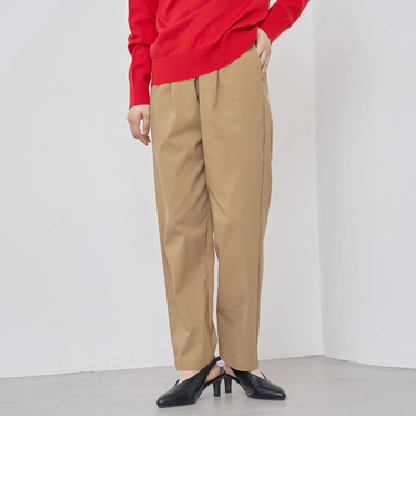 【定番】イージービューティー裏起毛テーパードパンツ（WEB限定サイズあり）