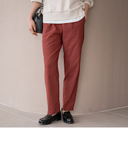 【定番】イージービューティー裏起毛テーパードパンツ（WEB限定サイズあり）