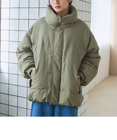 撥水モンスター中綿ジャケット（ショート丈）