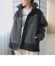 【PARKNIK（パークニック）】切替ボアブルゾン