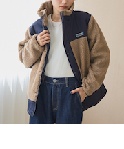【先行販売・PARKNIK(パークニック)】切替ボアブルゾン