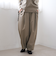 ウールライク裏起毛イージーカーブパンツ