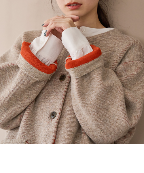 ダブルフェイス アウターライクニットカーディガン｜コーエンの通販