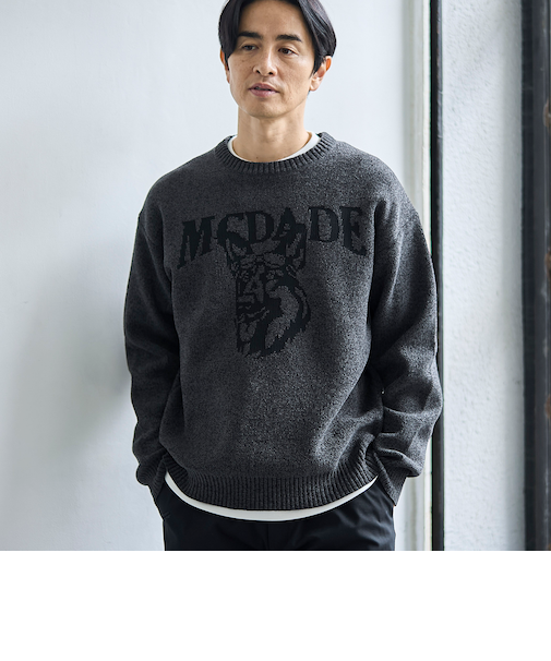 モールドッグジャガードニット