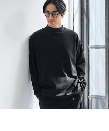 ソフトタッチモチモチロングスリーブＴシャツ