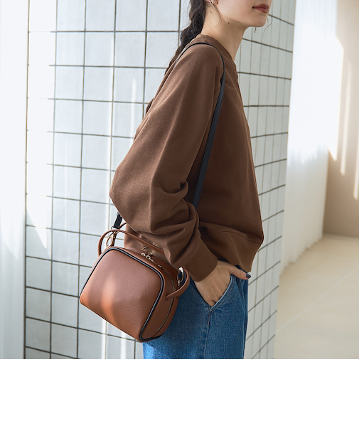 2way 配色スクエアミニバッグ