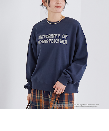 2wayアソートカレッジロゴ裏毛スウェット