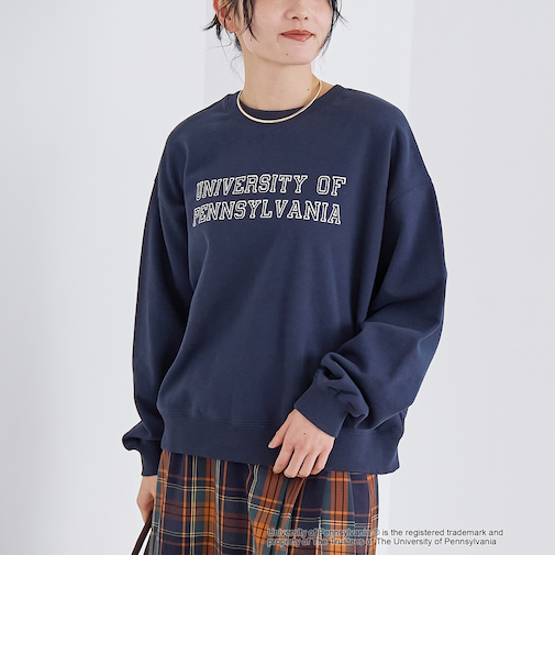 2wayアソートカレッジロゴ裏毛スウェット