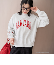 2wayアソートカレッジロゴ裏毛スウェット