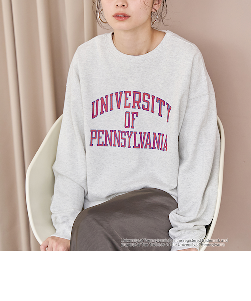 2wayアソートカレッジロゴ裏毛スウェット