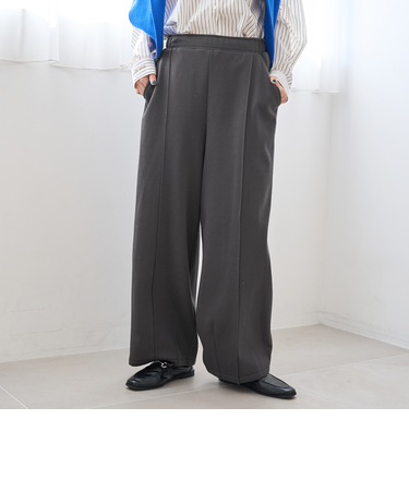 【REVERSE WARM】あったかスウェット ワイドカーブパンツ