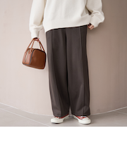 【REVERSE WARM】あったかスウェット ワイドカーブパンツ