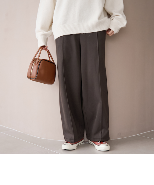 【REVERSE WARM】あったかスウェット ワイドカーブパンツ