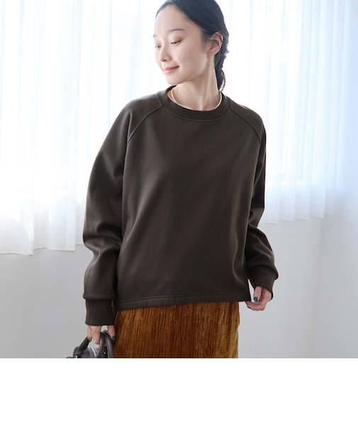 【REVERSE WARM】クルーネックプルオーバー スウェット