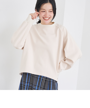 【REVERSE WARM】あったかクルーネックプルオーバー スウェット