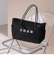 coen（コーエン）ロゴ ポリキャンバスショルダーバッグ（WEB限定カラーあり）