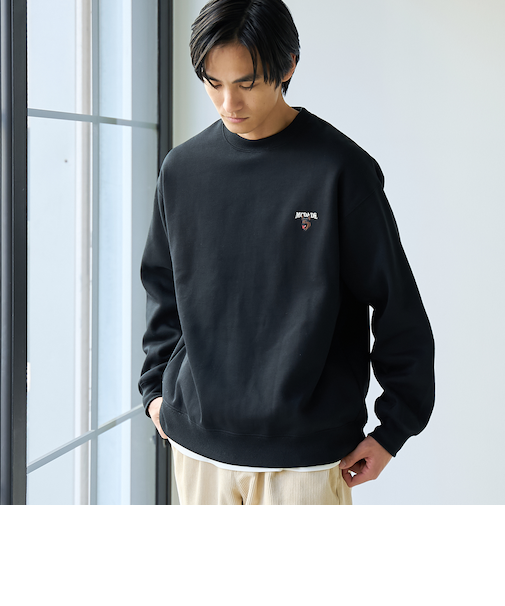 ドッグシシュウクルーネックスウェット【保温性】