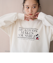 【MICKEY(ミッキー)/別注】ショート丈裏毛ロゴスウェット