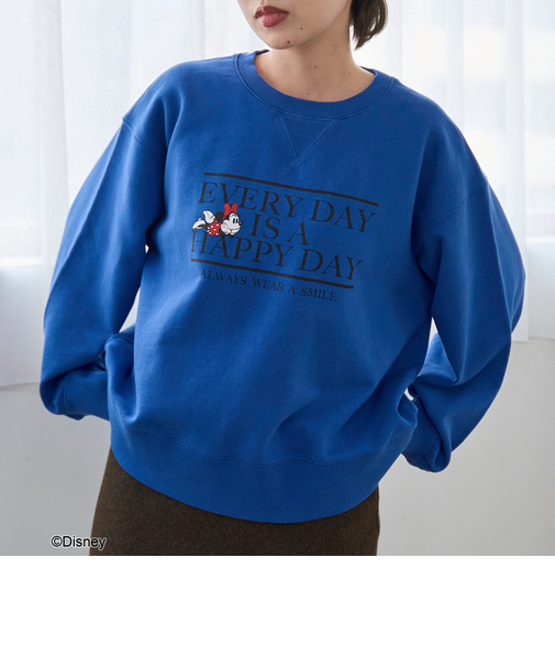 【MICKEY（ミッキー）/別注】ショート丈裏毛ロゴスウェット