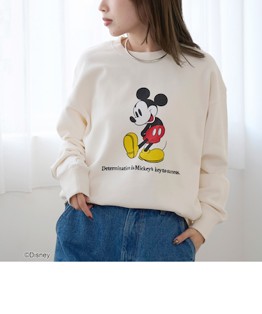 【MICKEY（ミッキー）/別注】アソートロゴ裏毛スウェット（WEB限定サイズあり）