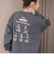 【MICKEY（ミッキー）/別注】アソートロゴ裏毛スウェット（WEB限定サイズあり）