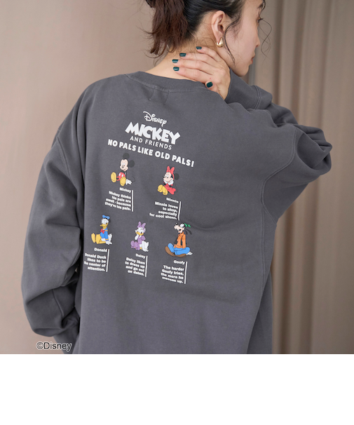 【MICKEY(ミッキー)/別注】アソートロゴ裏毛スウェット(WEB限定サイズあり)