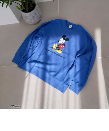 【MICKEY（ミッキー）/別注】アソートロゴ裏毛スウェット（WEB限定サイズあり）