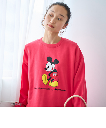 【MICKEY（ミッキー）/別注】アソートロゴ裏毛スウェット（WEB限定サイズあり）