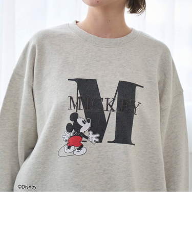 【MICKEY（ミッキー）/別注】アソートロゴ裏毛スウェット（WEB限定サイズあり）